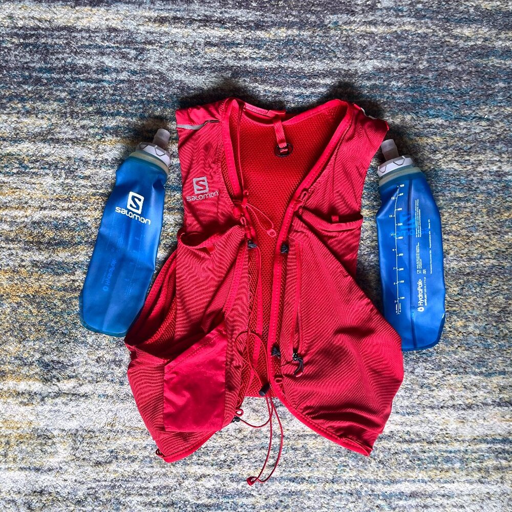 Salomon Advanced Skin 5 Set Running Vest Men's Large – Red Trail Race Pack